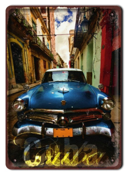 CUBA PLAKAT METALOWY SZYLD OBRAZEK RETRO #10453