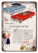 FORD PLAKAT METALOWY SZYLD RETRO VINTAGE #11076