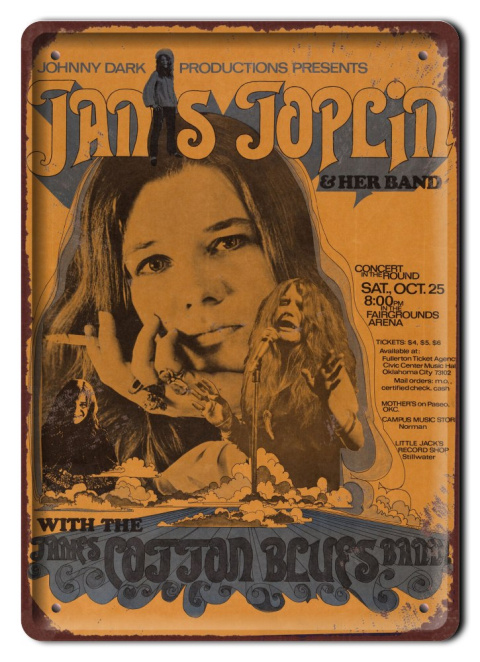 JOPLIN PLAKAT METALOWY SZYLD RETRO VINTAGE #12100