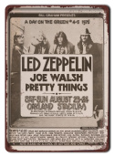 LED ZEPPELIN PLAKAT METALOWY SZYLD RETRO #12104