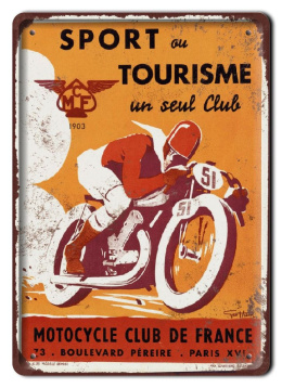 MOTOCYKL PLAKAT METALOWY SZYLD RETRO VINTAGE #11241