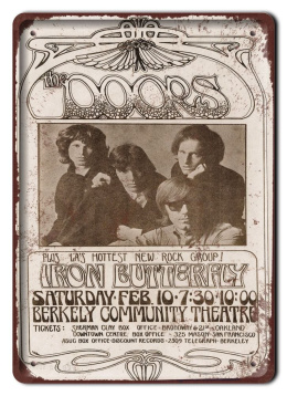 THE DOORS PLAKAT METALOWY SZYLD RETRO VINTAGE #11286