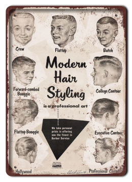 BARBER PLAKAT METALOWY SZYLD RETRO VINTAGE #11325