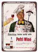 WINO PLAKAT METALOWY SZYLD TABLICZKA RETRO #11533