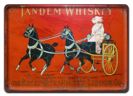 WHISKEY PLAKAT METALOWY SZYLD RETRO VINTAGE #11536