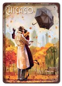 CHICAGO METALOWY SZYLD PLAKAT VINTAGE RETRO #07722