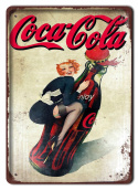 COCA COLA DRINK METALOWY SZYLD PLAKAT RETRO #07776