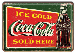 COCA COLA METALOWY SZYLD PLAKAT RETRO #00444