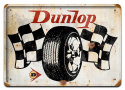 DUNLOP METALOWY SZYLD PLAKAT VINTAGE RETRO #07952