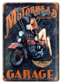 GARAGE HARLEY METALOWY SZYLD PLAKAT RETRO #07640