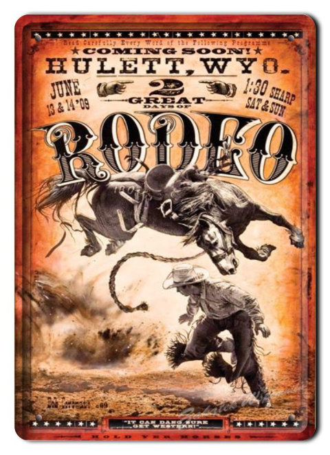 RODEO METALOWY SZYLD PLAKAT OBRAZEK VINTAGE 01586