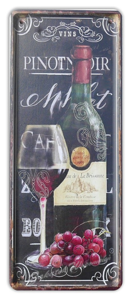 WINO METALOWY SZYLD OBRAZEK PLAKAT VINTAGE #03023