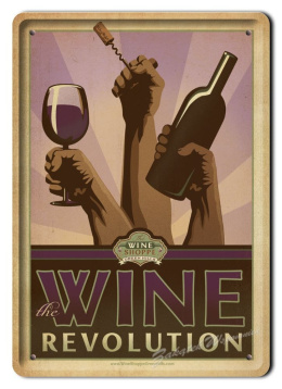 WINO METALOWY SZYLD PLAKAT OBRAZEK VINTAGE #04591