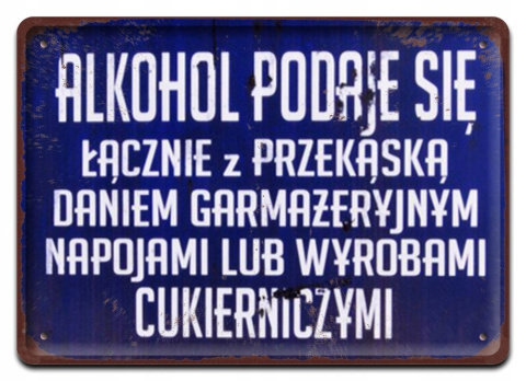 PRL METALOWY SZYLD PLAKAT TABLICZKA RETRO #05831