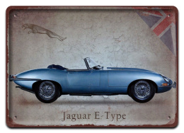 AUTO JAGUAR METALOWY SZYLD PLAKAT RETRO #11652