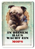 PIES PLAKAT METALOWY SZYLD TABLICZKA RETRO #11665