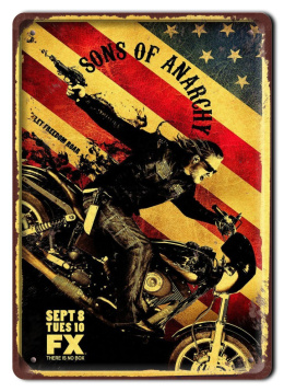 PLAKAT METALOWY SZYLD RETRO HARLEY #12075