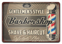 BARBER SHOP PLAKAT METALOWY SZYLD RETRO #12538