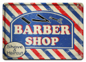 BARBER SHOP PLAKAT METALOWY SZYLD RETRO #12546