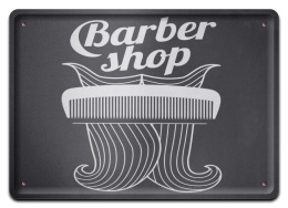 BARBER SHOP PLAKAT METALOWY SZYLD RETRO #12547