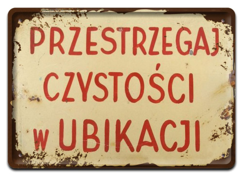 PRL PLAKAT METALOWY SZYLD OBRAZEK RETRO #12603