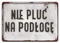 PRL PLAKAT METALOWY SZYLD OBRAZEK RETRO #12604