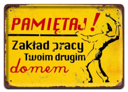 PRL PLAKAT METALOWY SZYLD OBRAZEK RETRO #12614