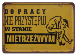 PRL PLAKAT METALOWY SZYLD OBRAZEK RETRO #12616