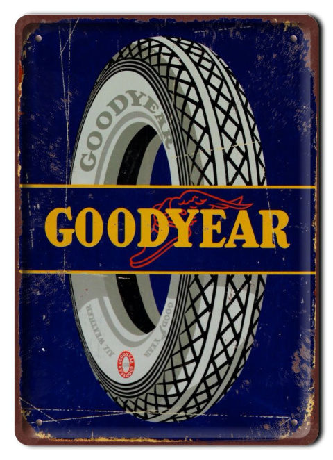 GOODYEAR PLAKAT METALOWY SZYLD OBRAZEK RETRO#20097