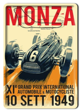 MONZA PLAKAT METALOWY SZYLD OBRAZEK RETRO #20134