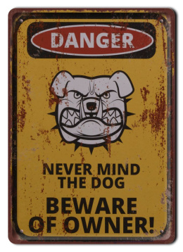 DANGER PLAKAT METALOWY SZYLD OBRAZEK RETRO #20312