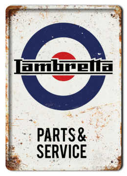 LAMBRETTA PLAKAT METALOWY SZYLD OBRAZEK #20355