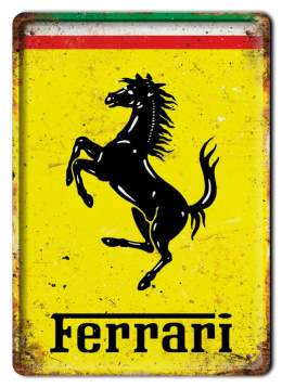 FERRARI PLAKAT METALOWY SZYLD OBRAZEK RETRO #20368