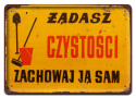 PRL PLAKAT METALOWY SZYLD OBRAZEK RETRO #12620