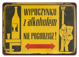 PRL PLAKAT METALOWY SZYLD OBRAZEK RETRO #12621