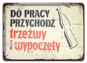 PRL PLAKAT METALOWY SZYLD OBRAZEK RETRO #12631