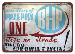 PRL PLAKAT METALOWY SZYLD OBRAZEK RETRO #12635