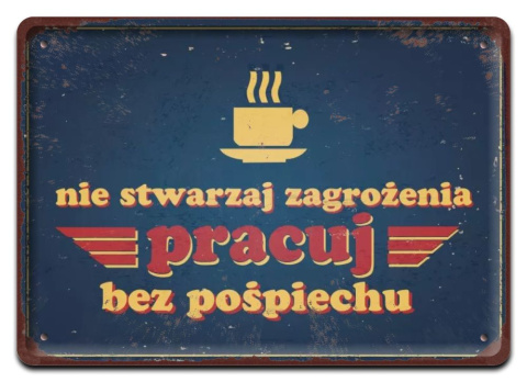 PRL PLAKAT METALOWY SZYLD OBRAZEK RETRO #12636