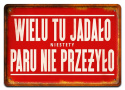 PRL PLAKAT METALOWY SZYLD OBRAZEK RETRO #12646