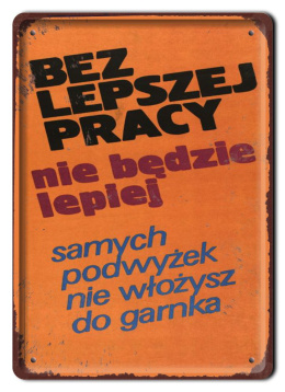 PRL PLAKAT METALOWY SZYLD OBRAZEK RETRO #12655