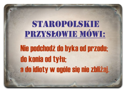 PRL PLAKAT METALOWY SZYLD OBRAZEK RETRO #12666