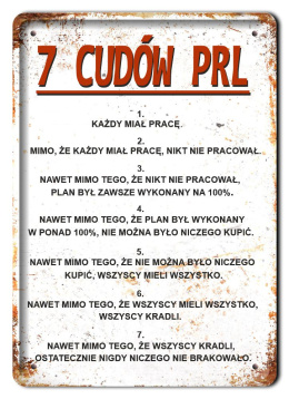 PRL PLAKAT METALOWY SZYLD OBRAZEK RETRO #12670