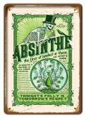 ABSINTHE DRINK METALOWY SZYLD PLAKAT RETRO #08437