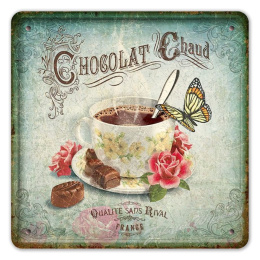 CHOCOLAT METALOWY SZYLD OBRAZEK PLAKAT #02891