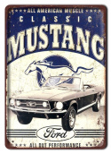 FORD MUSTANG METALOWY SZYLD PLAKAT RETRO #07615