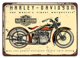 HARLEY DAVIDSON METALOWY SZYLD PLAKAT RETRO #07292