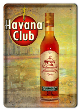 RUM HAVANA PLAKAT METALOWY SZYLD RETRO #07283