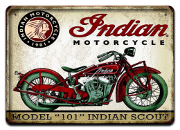 INDIAN HARLEY METALOWY SZYLD PLAKAT RETRO #07282