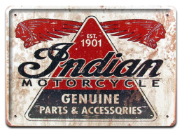 INDIAN HARLEY METALOWY SZYLD PLAKAT RETRO #07286