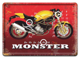 MONSTER KALENDARZ METAL.SZYLD PLAKAT RETRO #06471